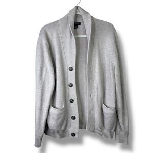 Roundtree & Yorke Men's Sport Shirt Button Shawl Collar Knit Sweater Cardigan